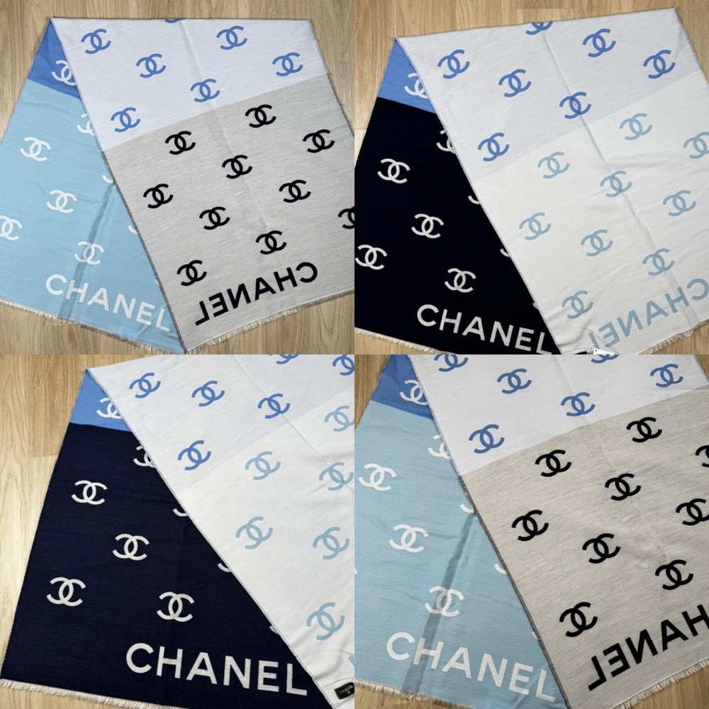 NWT💙Chanel💙CC Multicolor Silk Scarf Stole 2025 Cruise Collection